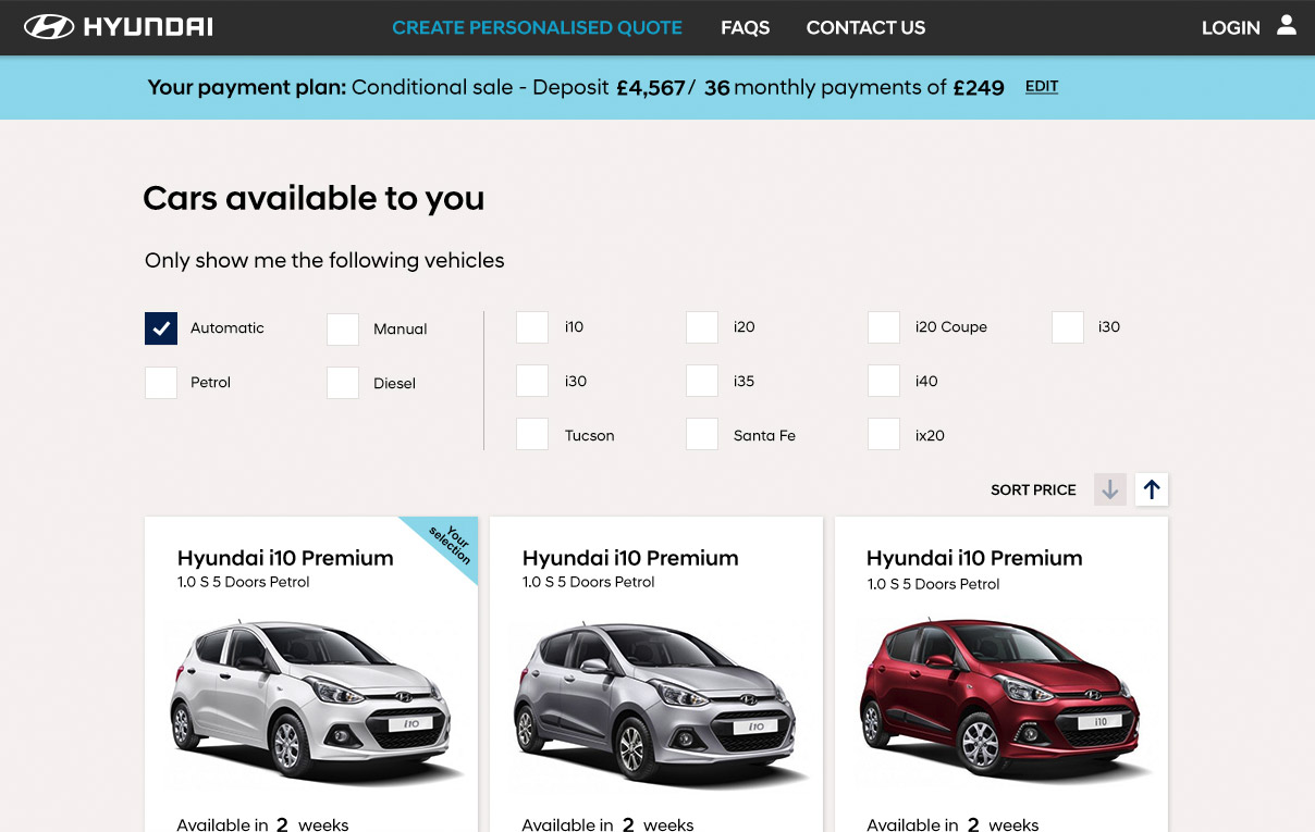 Hyundai Click to Buy screenshot