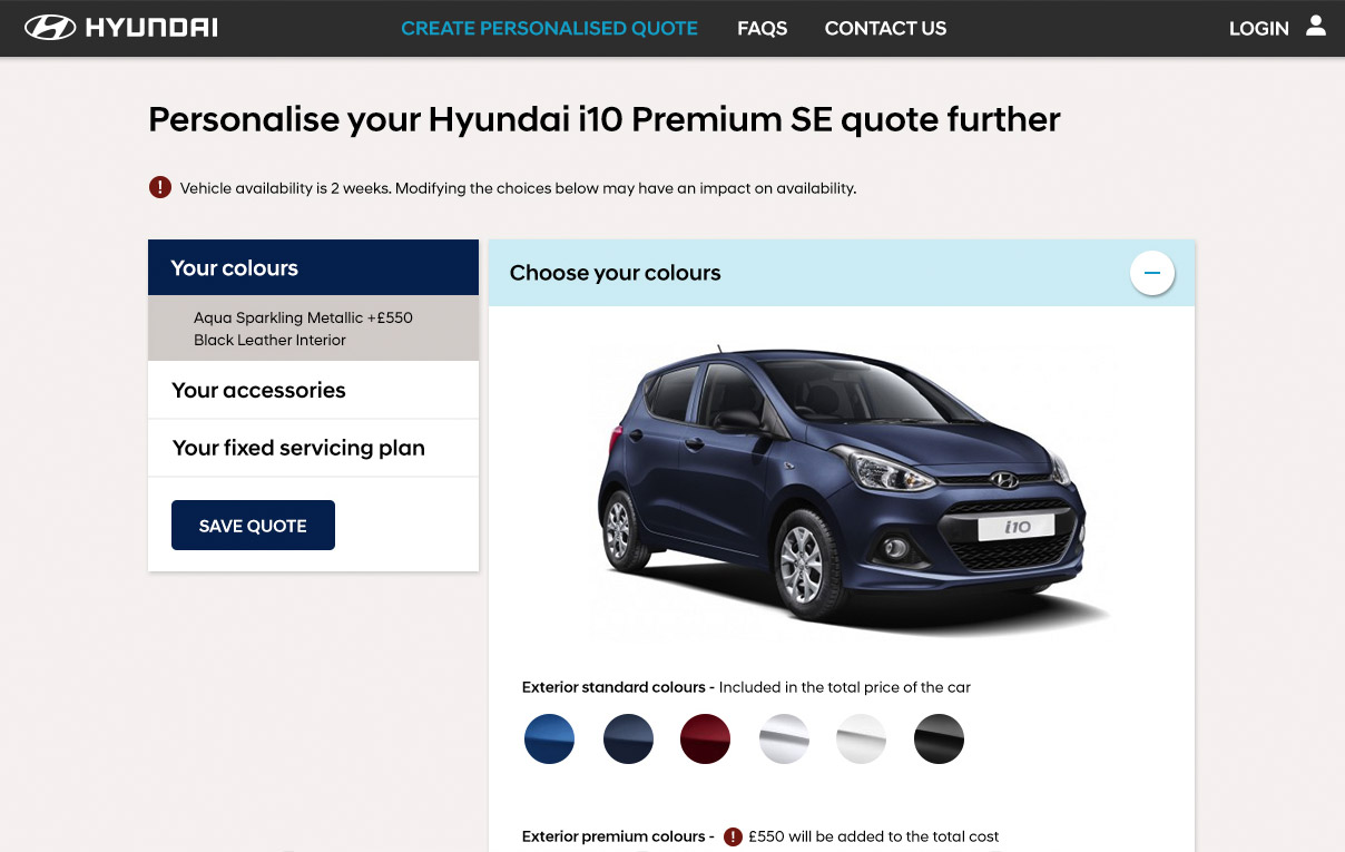 Hyundai Click to Buy screenshot